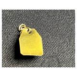 Gold Tone Chain Necklace, Pearl Drop Earrings, Filigree Heart Earrings & Unique Pin