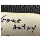 Gene Autry Cap Guns Pair - Ornate Western Toy Pistols with Ivory Grips & Leather Holsters