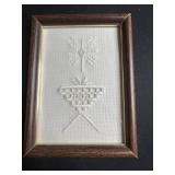 The Universal Photo Art Co. Stereoview Card Set - Vintage 1900s Philadelphia, PA & VTG Framed Counted Cross Stitch