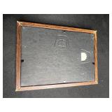 The Universal Photo Art Co. Stereoview Card Set - Vintage 1900s Philadelphia, PA & VTG Framed Counted Cross Stitch