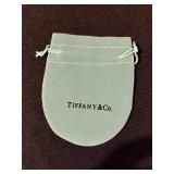 Sterling Tiffany & Co. Script H Pendant Necklace