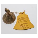 Set of 5 Vintage Sarna Brass Bells