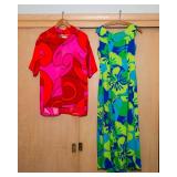 Vintage Hawaiian Dress & Button-Up Shirt – 1960s/70s
