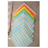 Vintage Colorful Placemats & Cloth Napkins