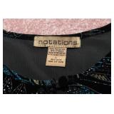 Notations Glitter Formal Tops – Size Large (Set of 2)