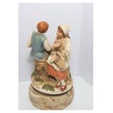 Figgjo Flint Mid-Century Platter, Ceramic Dutch Spoon & Vintage Music Box