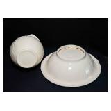 Vintage Cream Colored Pitcher and Wash Basin