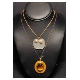 Two Large Pendant Necklaces