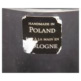Large Handmade in Poland Glass Vase - 18' T