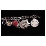 Sterling Charm Bracelet with 13 Charms