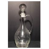Etched Glass Decanter & Goblets Set