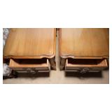 French Provincial Bassett Furniture End Tables – Set of Two