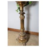 Vintage Liturgical Candlestick with Candle
