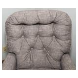 Gray Swivel Rocking Chair