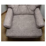 Gray Swivel Rocking Chair