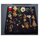 Cabin Jewelry Box and Brooch Collection