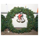 Three Large Christmas Wreaths