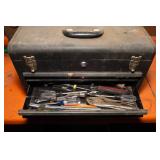 Craftsman Toolbox with Miscellaneous Tools