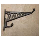 Large Antique James Co. Cast Iron Bridle Hook