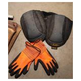 Leather Tool Belt with Work Gloves & Knee Pads