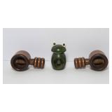 Set of Three Vintage Wooden Nutcrackers