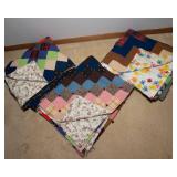 Colorful Handmade Quilts - Set of Three