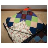 Colorful Handmade Quilts - Set of Three