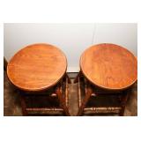 Set of Two Wooden Barstools