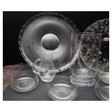 Variety of Etched Glass Pieces