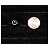 14K Gold Ring with Black Pearl (Likely) – Size 5.25