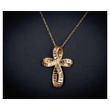 10K Gold Cross Necklace