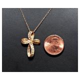10K Gold Cross Necklace