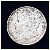 Two Antique Silver Dollar Coins – 1882-S & 1921