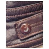 Vintage Harley Davidson AMF Brown Leather Biker Jacket (Size 38)