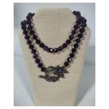 Heidi Daus "Perennial Favorite" Swarovski Crystal & Beaded Toggle Close Necklace