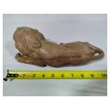 Hand Carved Wooden Lion