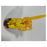 Murano Style Blown Glass Art Purse