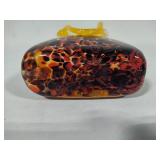 Murano Style Blown Glass Art Purse
