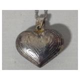 925 Sterling Heart Pendant & Chain