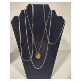 925 Lucas Lameth Caged Pendant/Necklace & Misc Sterling Necklaces/Pendants