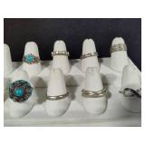 925 Sterling Assortment of Rings