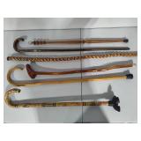 Lot of Canes & Walking Sticks