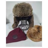 Rabbit/Raccoon Hats + Duluth Cap