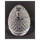 Vintage Crystal Egg Paperweight