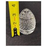 Vintage Crystal Egg Paperweight