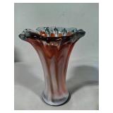 MCM Glass Art Vase & Bowl
