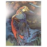 "Heron" Signed/Numbered by Minnesota Artist Barbara Dettler