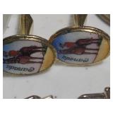 Assorted Lot of Medals, Pins, Cufflinks, Tie Tacks, Etc.