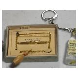 Large Lot of Cuff Links, Key Chains, Etc.