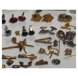 Large Lot of Cuff Links, Key Chains, Etc.